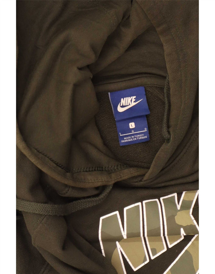 Nike Herren-Kapuzenpullover mit Grafik, Größe L, Khaki