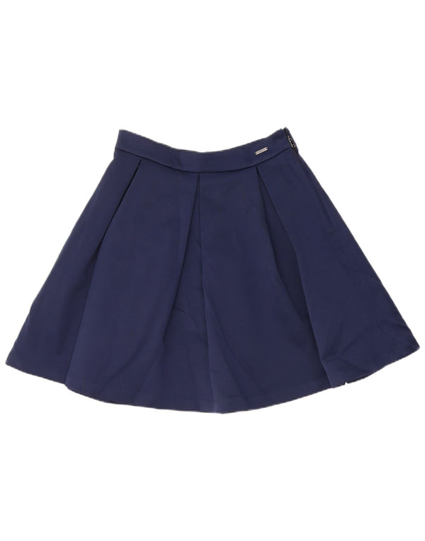 GUESS Damen A-Linienrock W28 Medium Marineblau Polyester