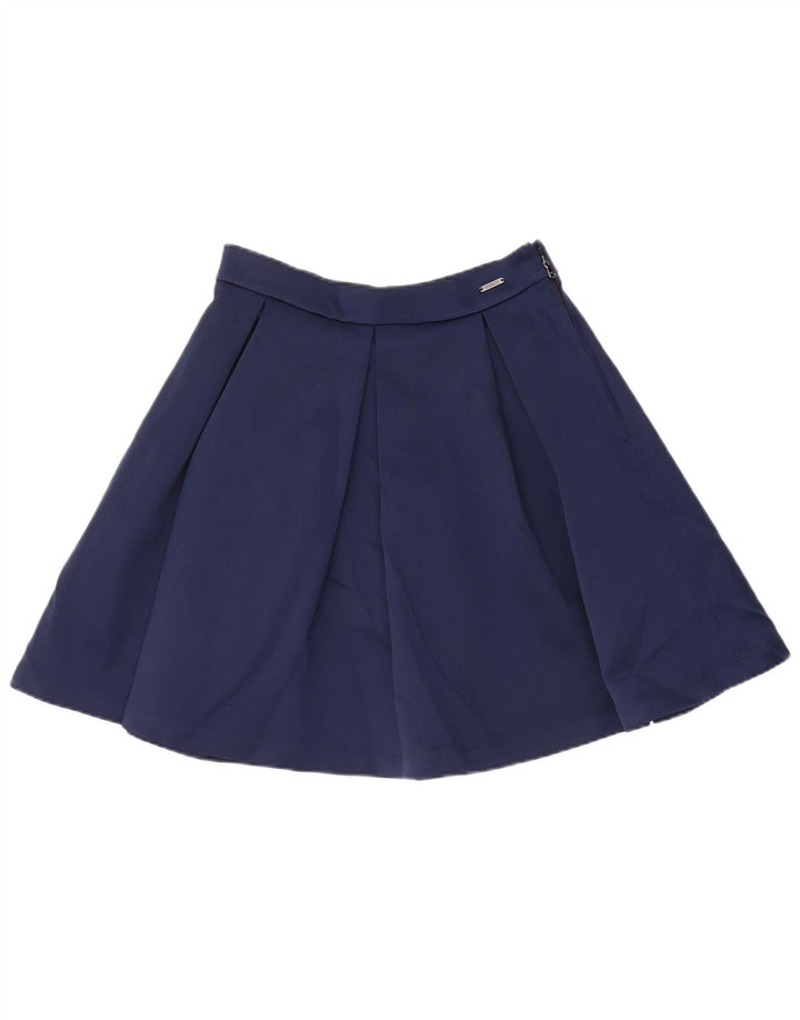 GUESS Damen A-Linienrock W28 Medium Marineblau Polyester