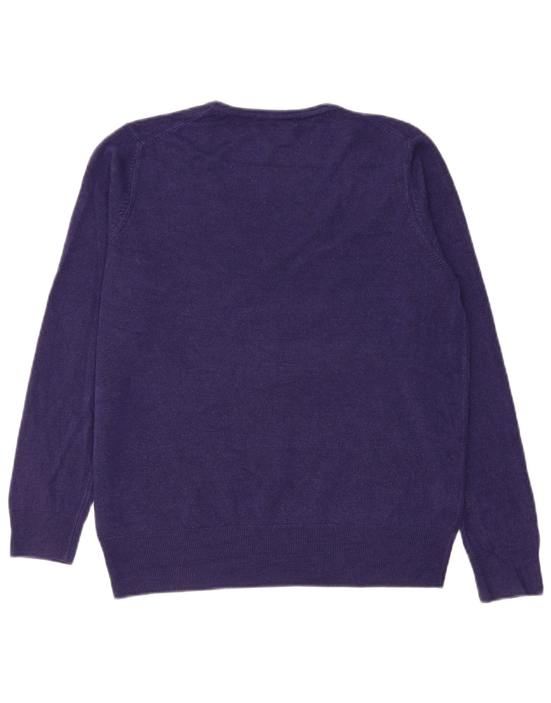 Marks & Spencer Damen-Pullover mit V-Ausschnitt, UK 14, Größe L, Lila