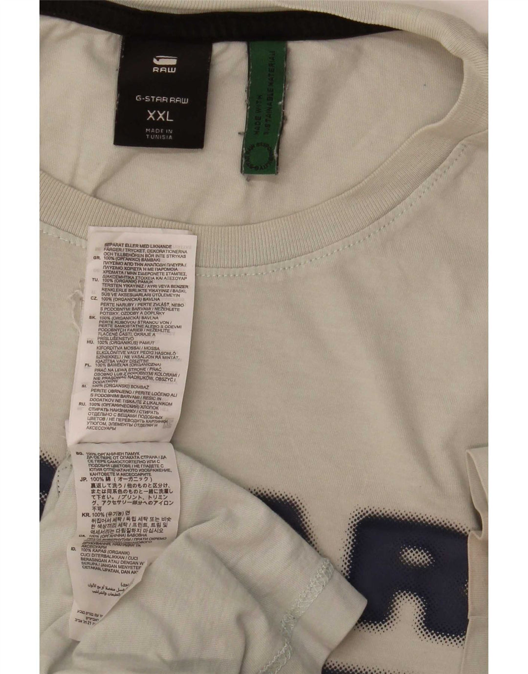 G-Star Herren Grafik T-Shirt Top 2XL Grau Baumwolle