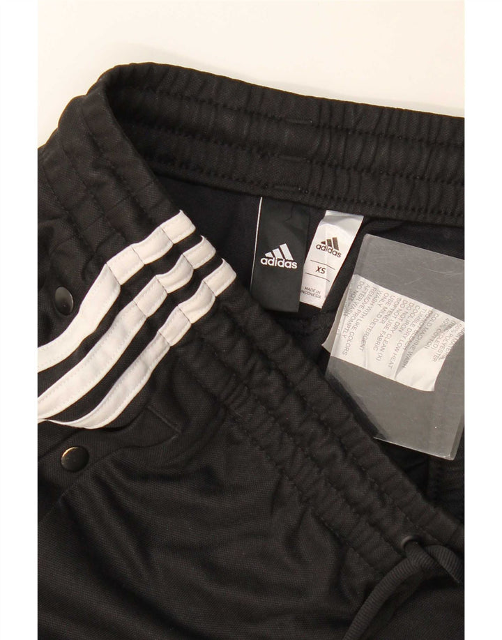 Adidas Damen Trainingshose UK 6 XS Schwarz Polyester