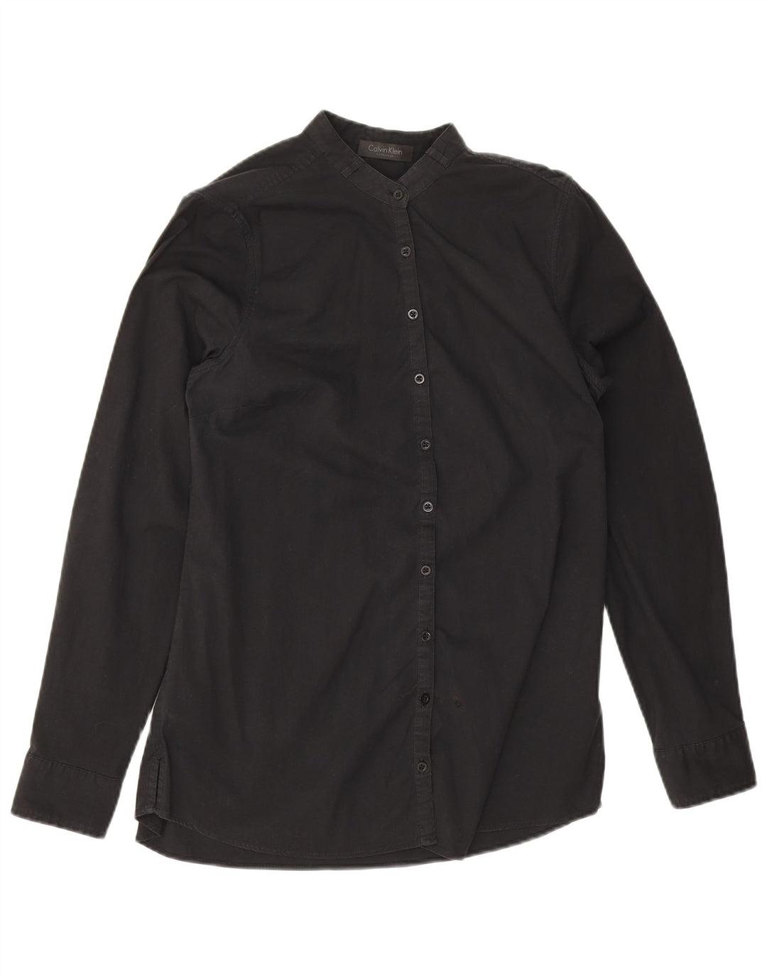 Calvin Klein Damen Hemd EU 42 Large Schwarz