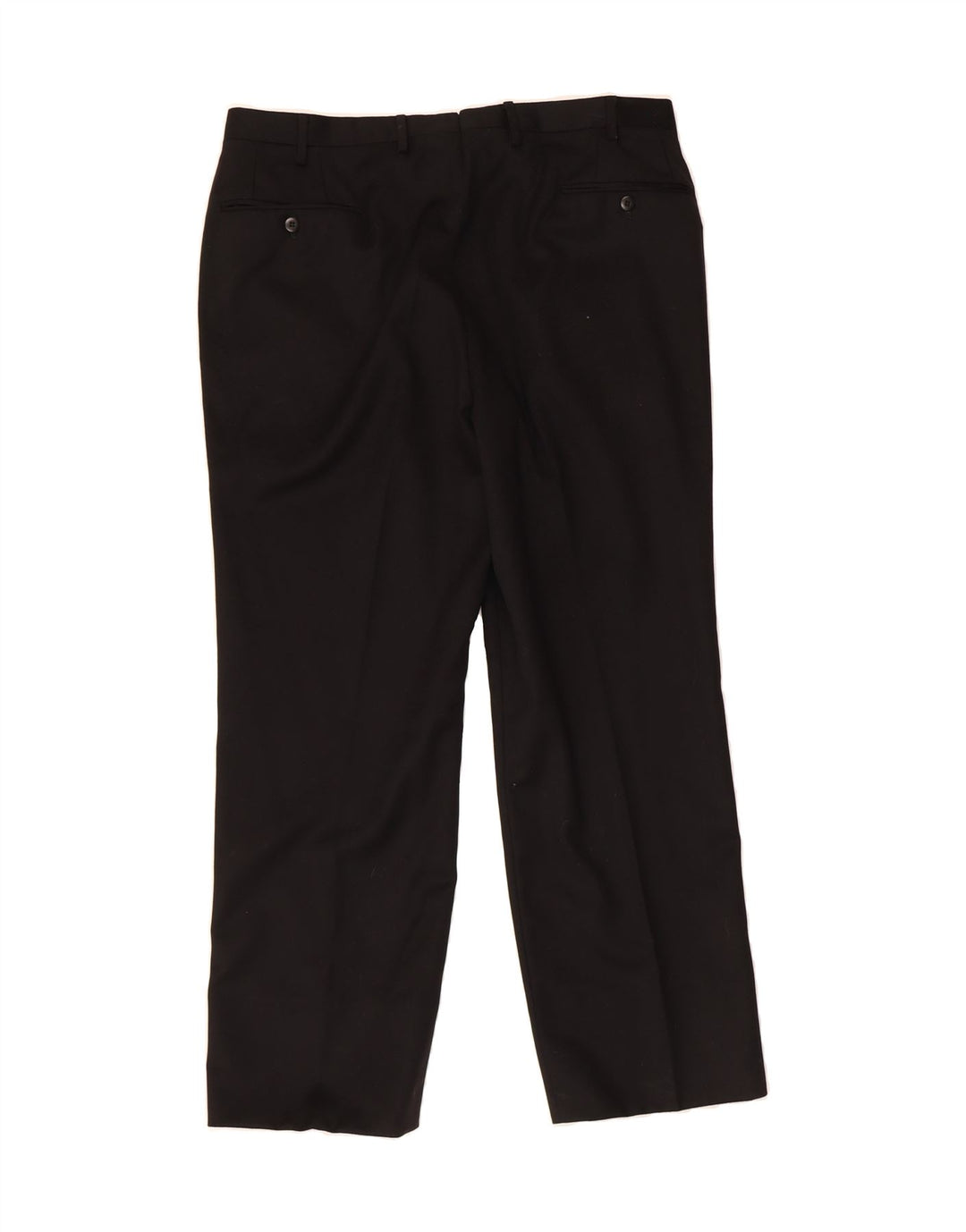 VINTAGE Mens Slim Suit Trousers W34 L28 Black Vintage Vintage and Second-Hand Vintage from Messina Hembry 