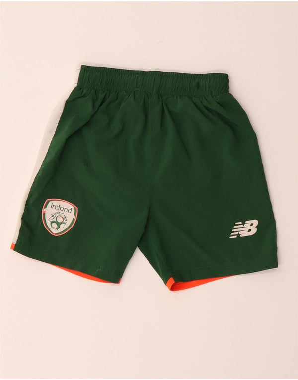New Balance Boys Ireland Sportshorts 6–7 Jahre, grünes Polyester