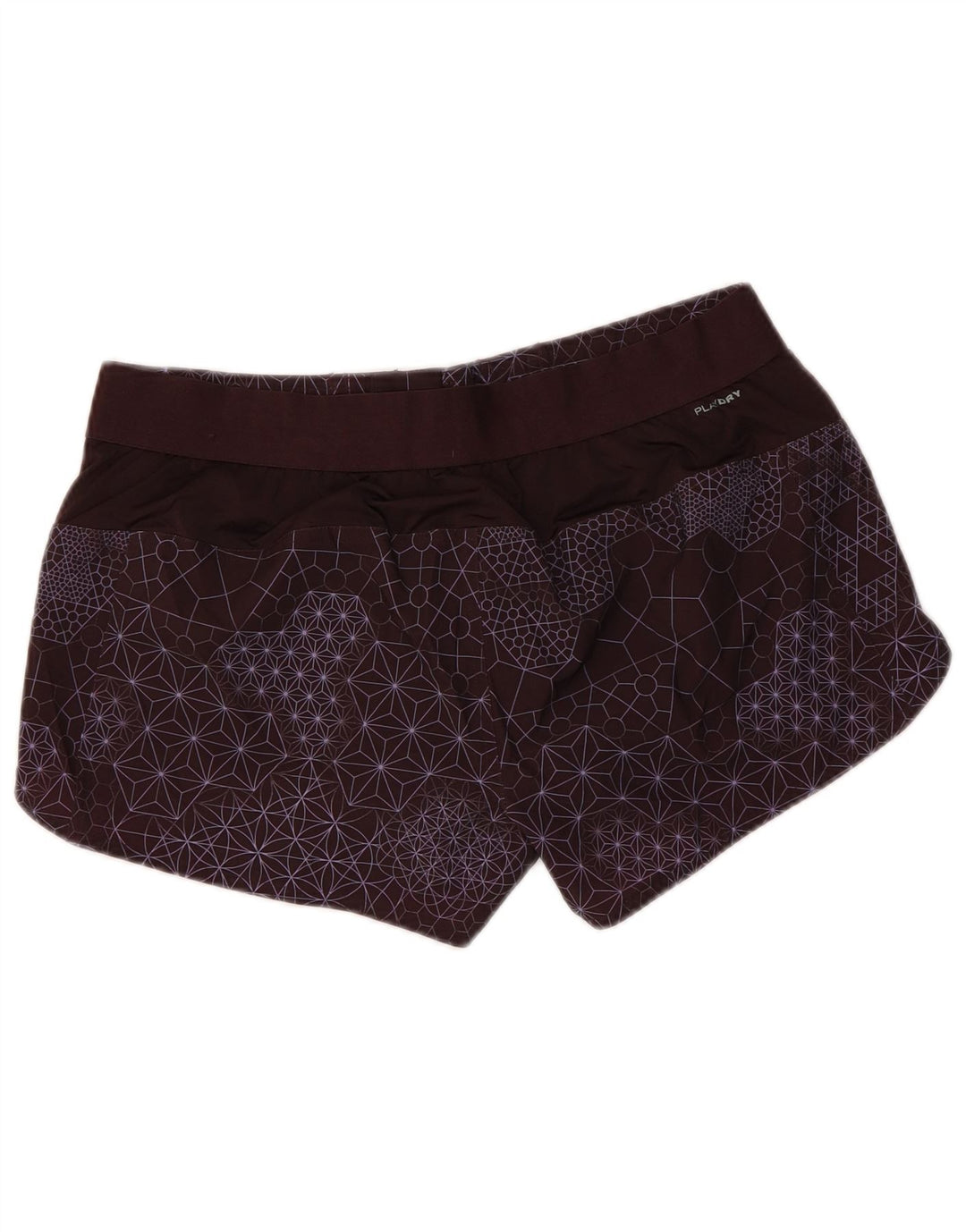 REEBOK Badeshorts mit Grafik für Damen UK 12/14 Mittelbraun Geometrisch