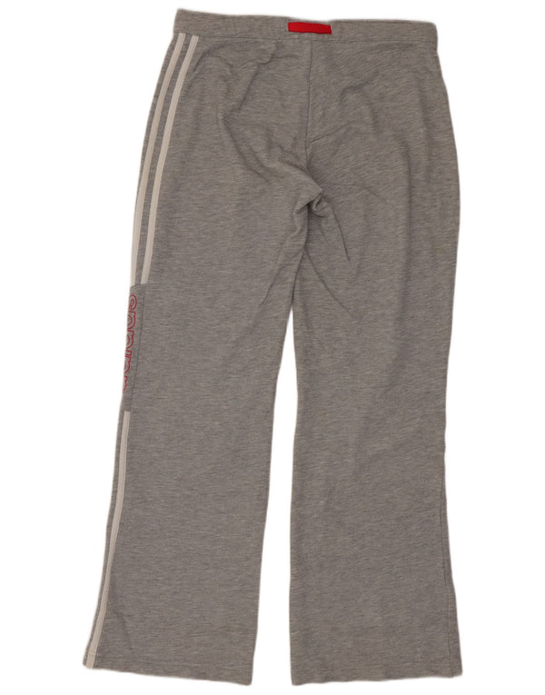 Adidas Damen-Trainingshose mit Grafik, UK 10, Größe S, grau, Baumwolle, Sport