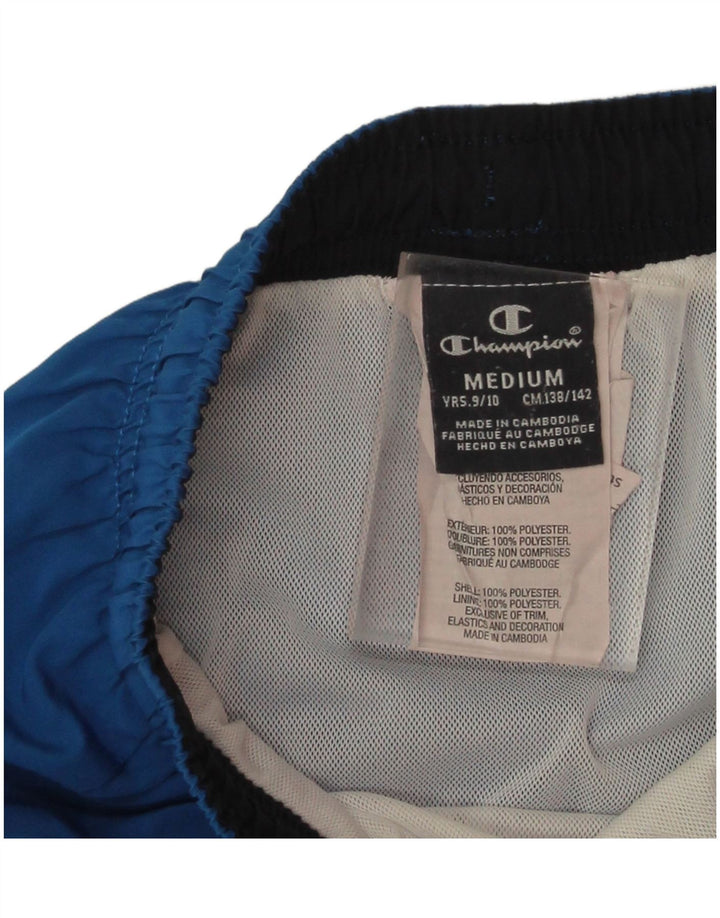 Champion Sportshorts mit Grafik für Jungen, 9–10 Jahre, mittelblaues Polyester