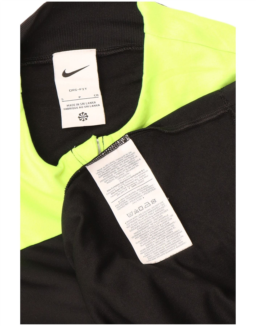 Nike Herren The FA Referee Graphic Top Langarm Klein Schwarz Farbblock