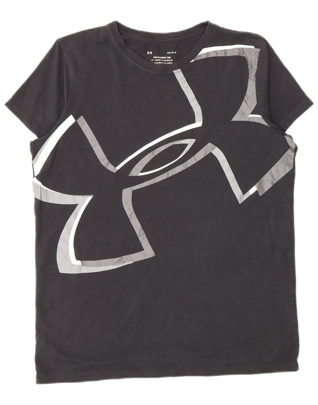 Under Armour Damen Graphic T-Shirt Top UK 16 Large Grau