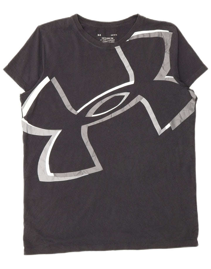 Under Armour Damen Graphic T-Shirt Top UK 16 Large Grau