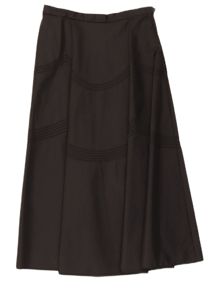 VINTAGE Damen A-Linien-Rock mit hoher Taille, W26, klein, Schwarz