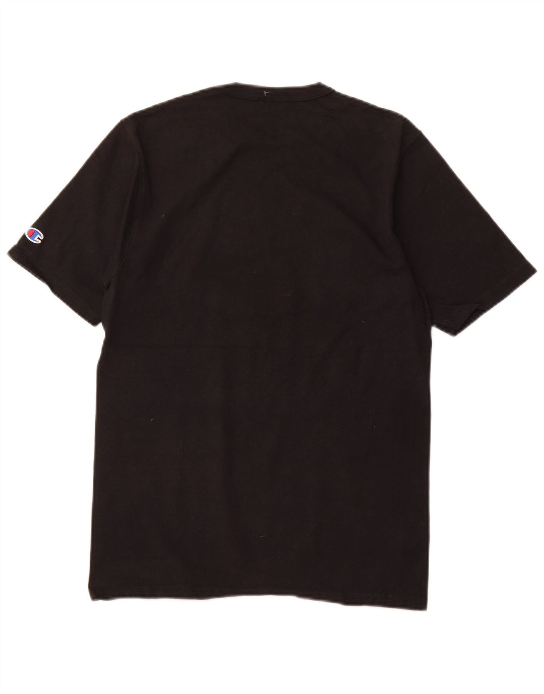 CHAMPION Herren-T-Shirt mit Grafik, Größe S, schwarze Baumwolle