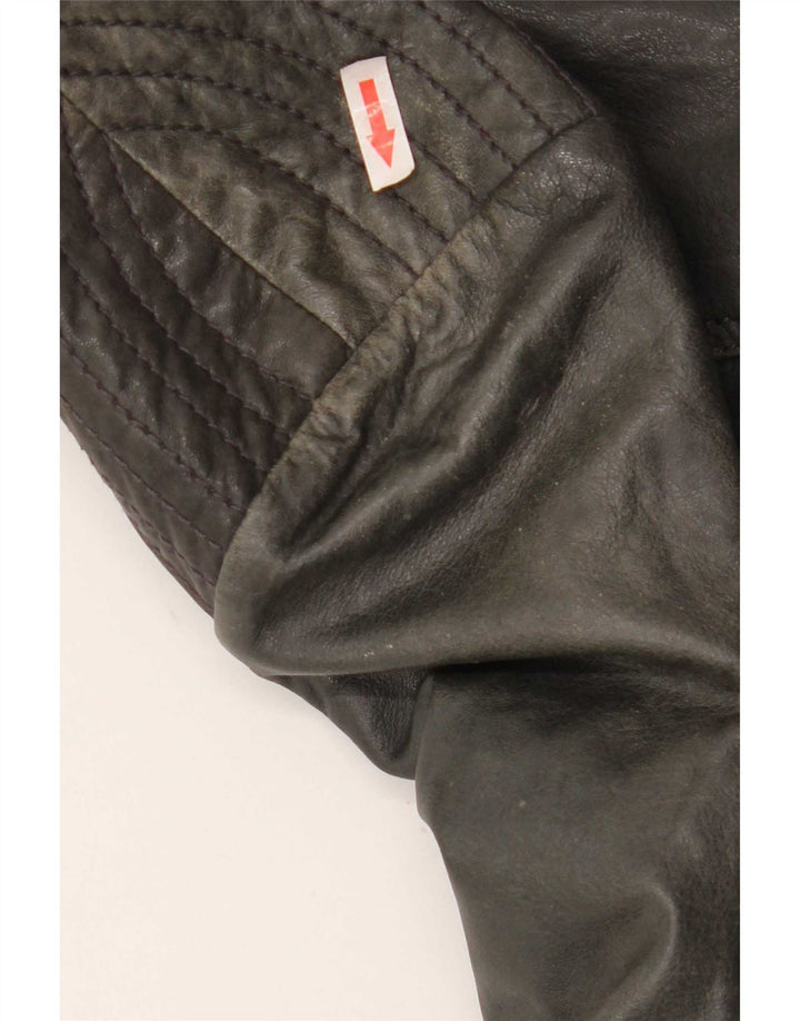 Conbipel Damen Bikerjacke IT 54 2XL Schwarzes Leder