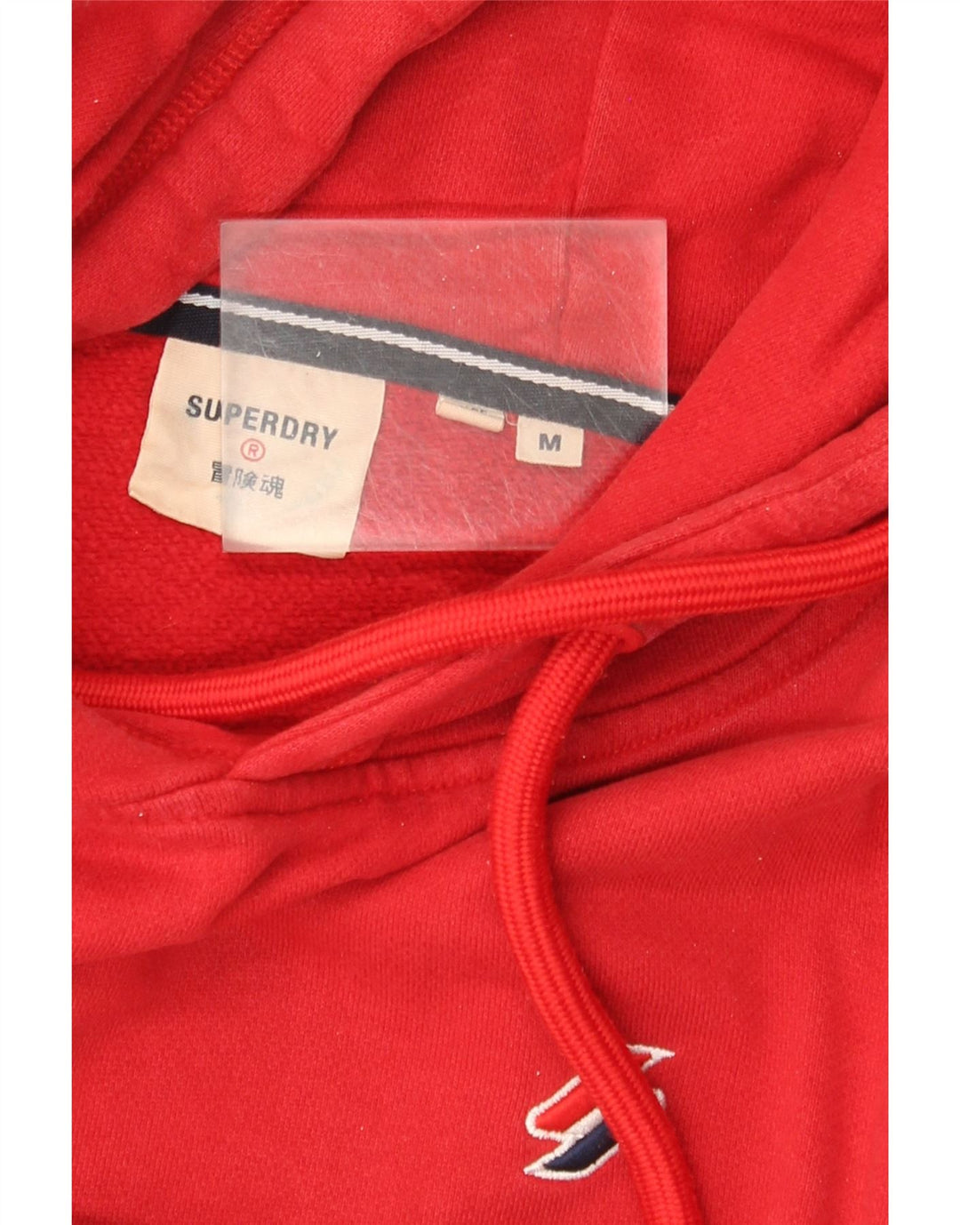 Superdry Herren Kapuzenpullover aus mittelroter Baumwolle