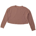 LULULEMON Langärmliges Damen-Crop-Top mit lockerer Passform, UK-Größe 14, Mittelrosa