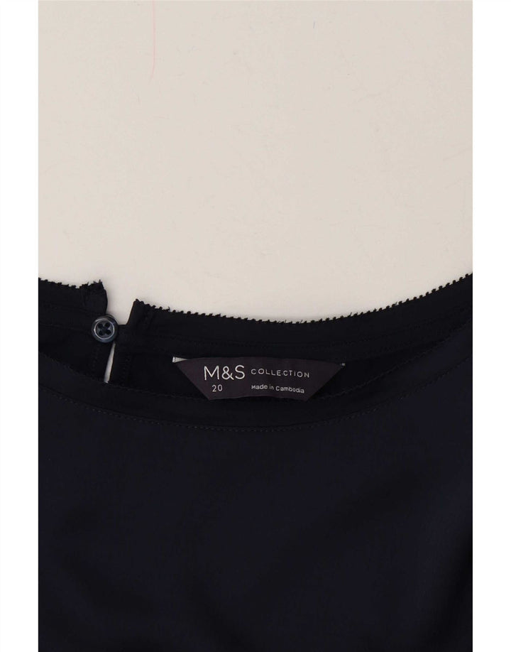 Marks & Spencer Damen-Blusenoberteil in Übergröße, UK 20 2XL, Marineblau