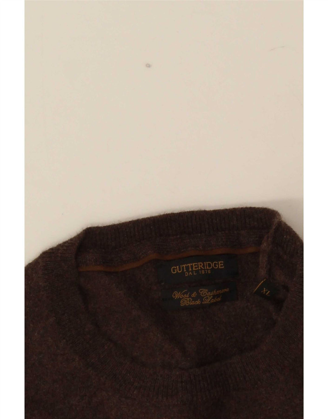 Gutteridge Damen-Pullover mit Rundhalsausschnitt, UK 18, XL, braune Wolle