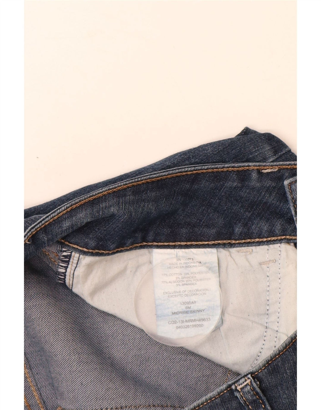 LEE Damen Riders Mid Rise Skinny Jeans US 6 Medium W26 L30 Blaue Baumwolle