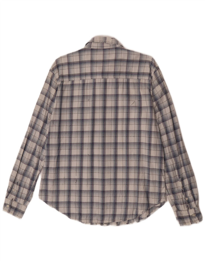 Wrangler Herrenhemd XL, marineblau, kariert, Baumwolle