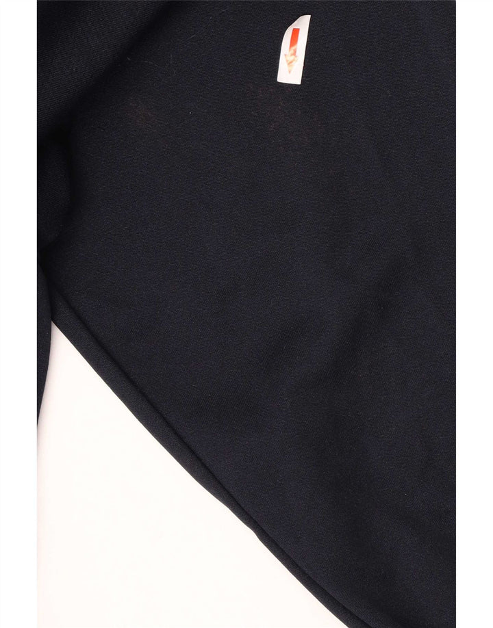 Lotto Herren-Sweatshirt mit Reißverschluss am Hals, mittleres marineblaues Polyester