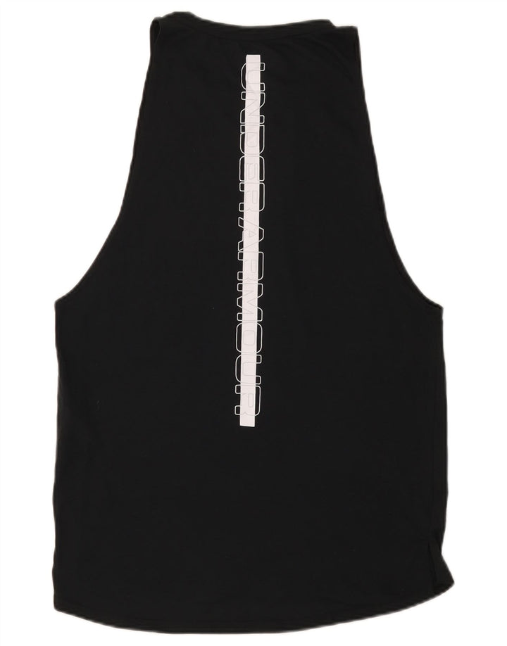 Under Armour Herren Tailliertes Grafik-Weste-Oberteil Mittelschwarzes Polyester