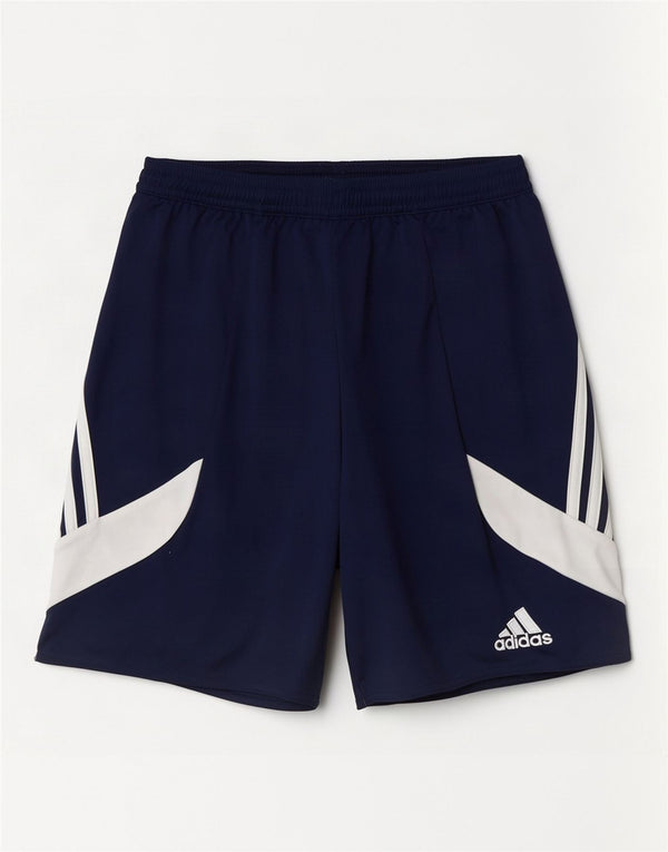 Adidas Herren Climalite Sport Shorts Small Marineblau Colourblock Polyester