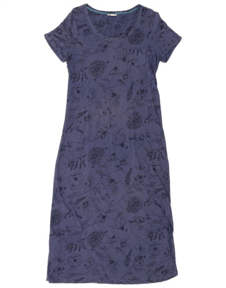 WHITE STUFF Womens Maxi Dress UK 12 Medium Blue Floral Cotton