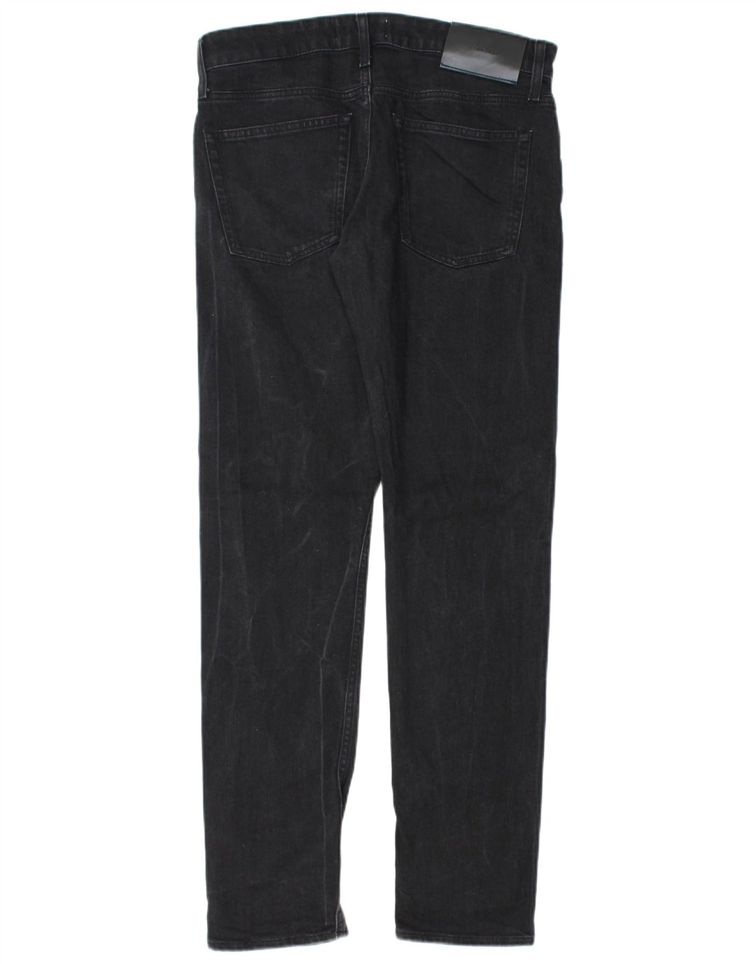 Calvin Klein Herren Slim Jeans W30 L32 Schwarze Baumwolle