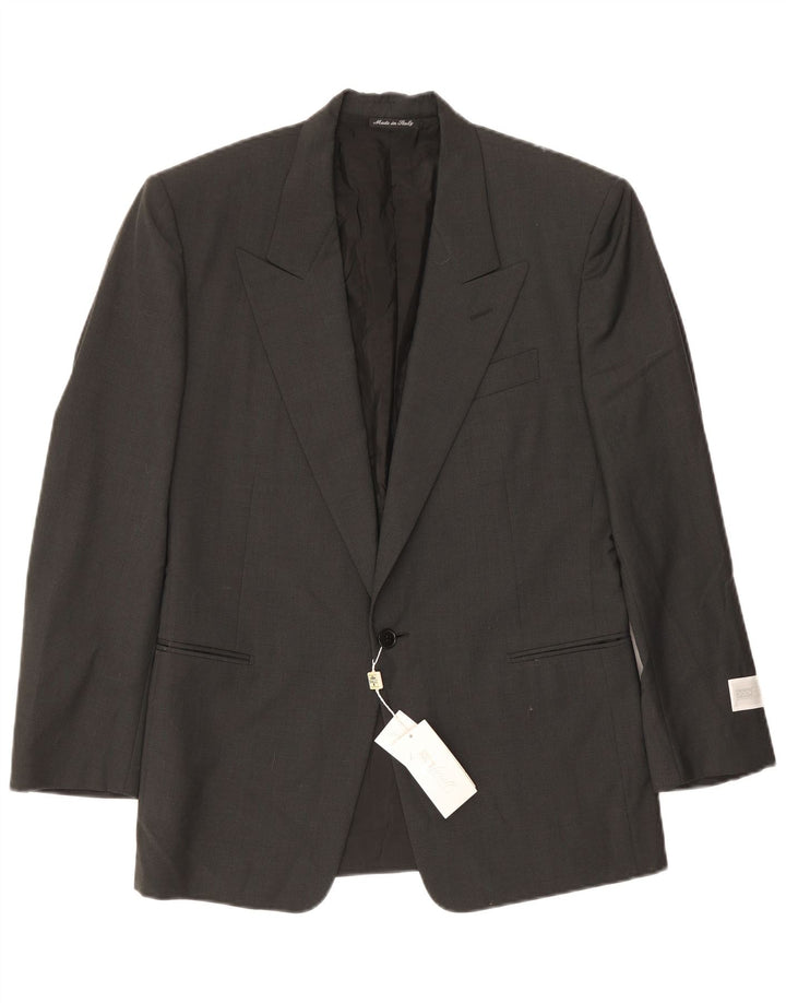 Pal Zileri Herren Gruppo Forall 1 Knopf Blazer Jacke IT 46 Small Grau