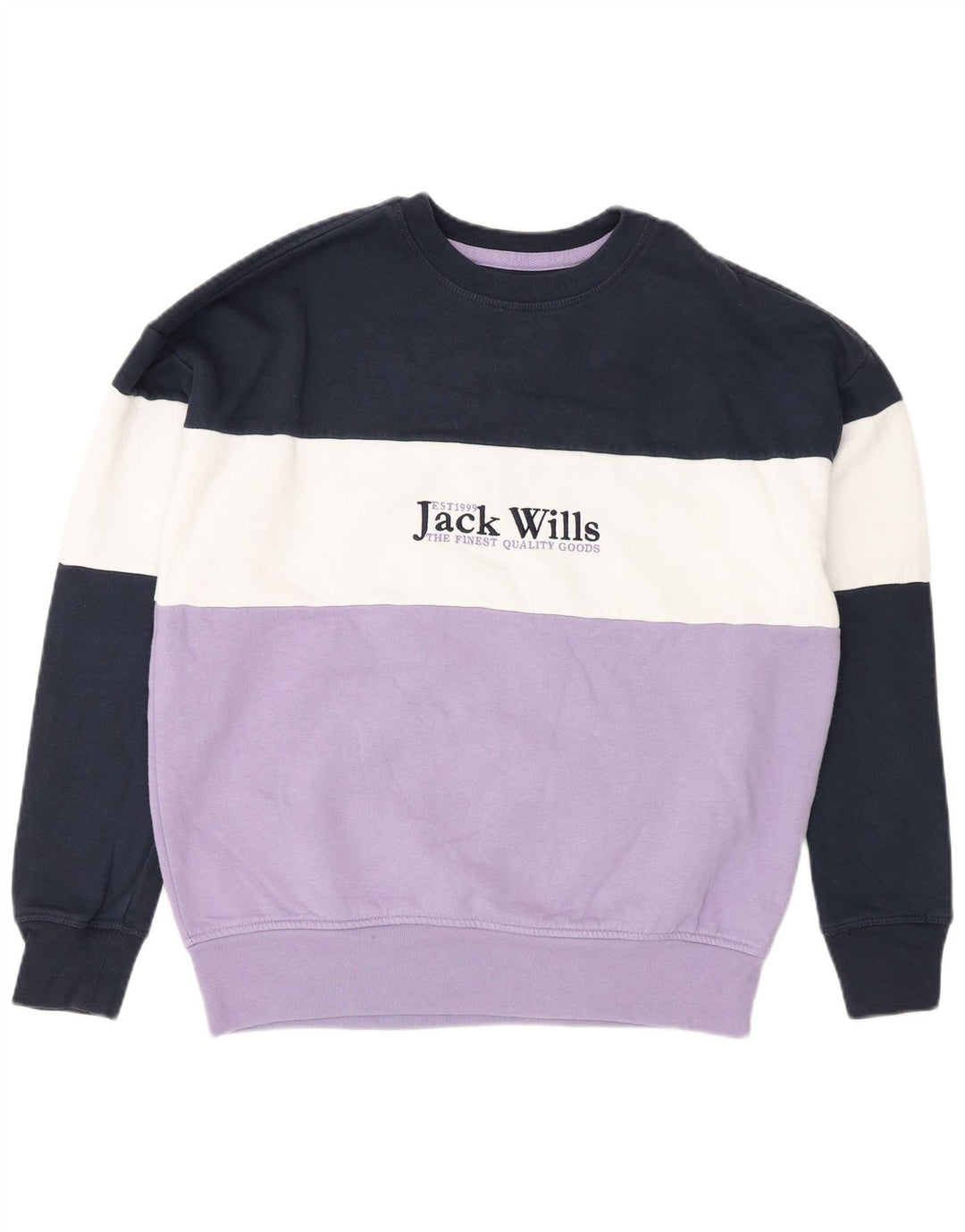 Jack Wills Damen-Sweatshirt mit Grafik, Gr. 6, XS, mehrfarbig
