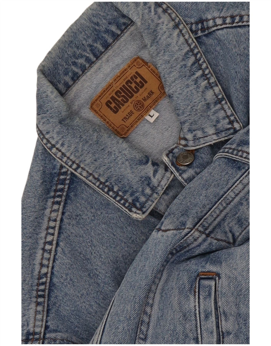 Casucci Herren Jeansjacke UK 40 Large Blau