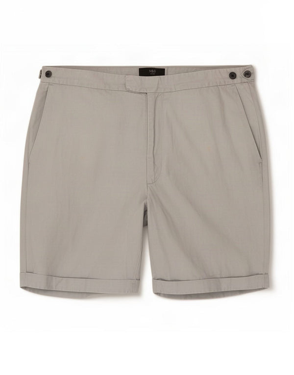 Marks & Spencer Herren Chinoshorts XL W38 Blau Lyocell