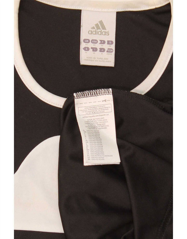 Adidas Herren Climalite T-Shirt Top Medium Schwarz Colourblock Polyester