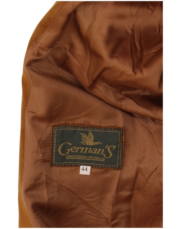 GERMAN'S Damen Übergroßer Wildledermantel EU 44 XL Brauner Tierdruck