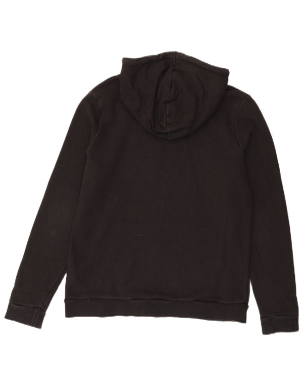 Puma Womens Graphic Hoodie Pullover UK 16 Große schwarze Baumwolle