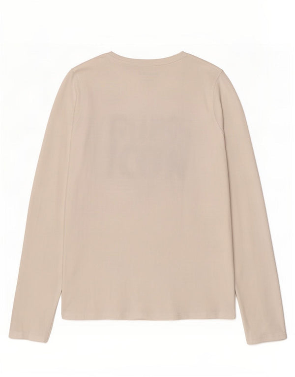 Guess Langarm-Top mit Grafik für Mädchen, 13–14 Jahre, weiße Baumwolle