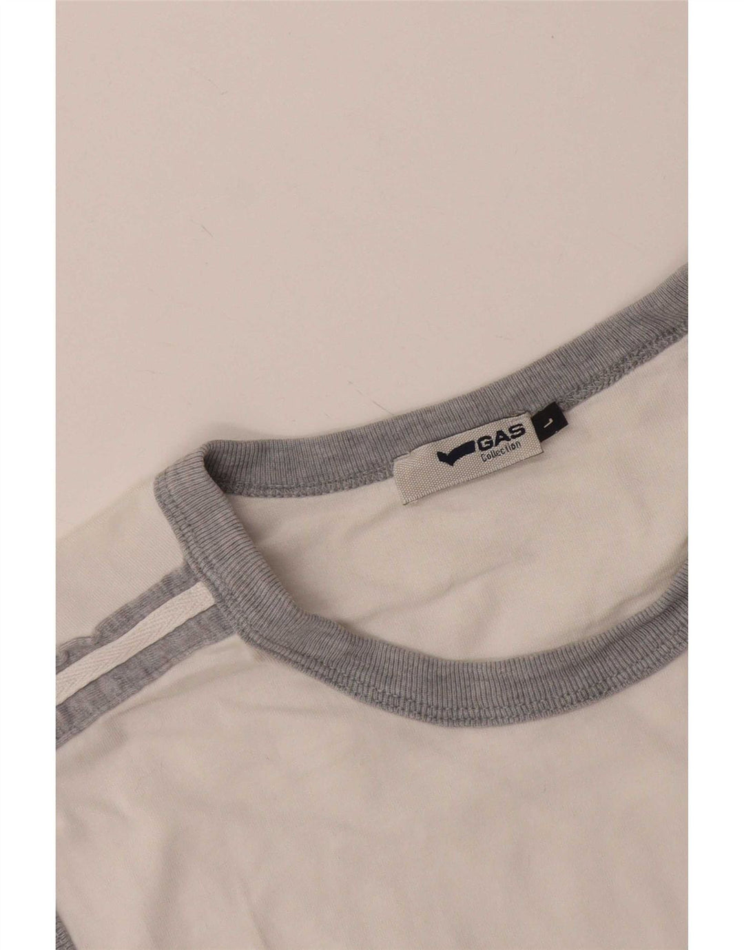 Gas Herren-Trägershirt, groß, Weiß, Farbblock