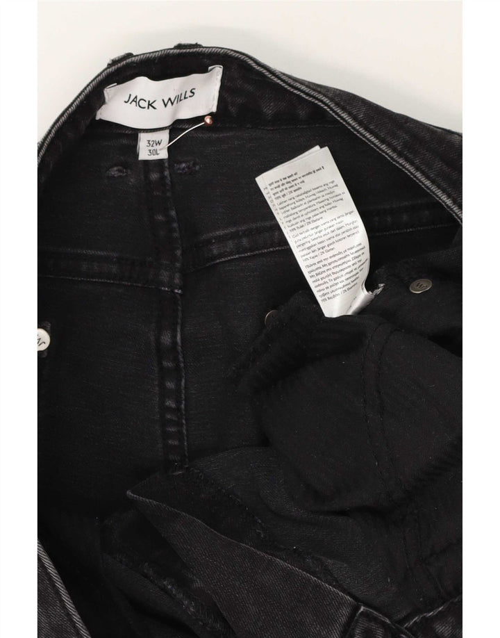 Jack Wills Herren Slim Jeans W32 L26 Graue Baumwolle