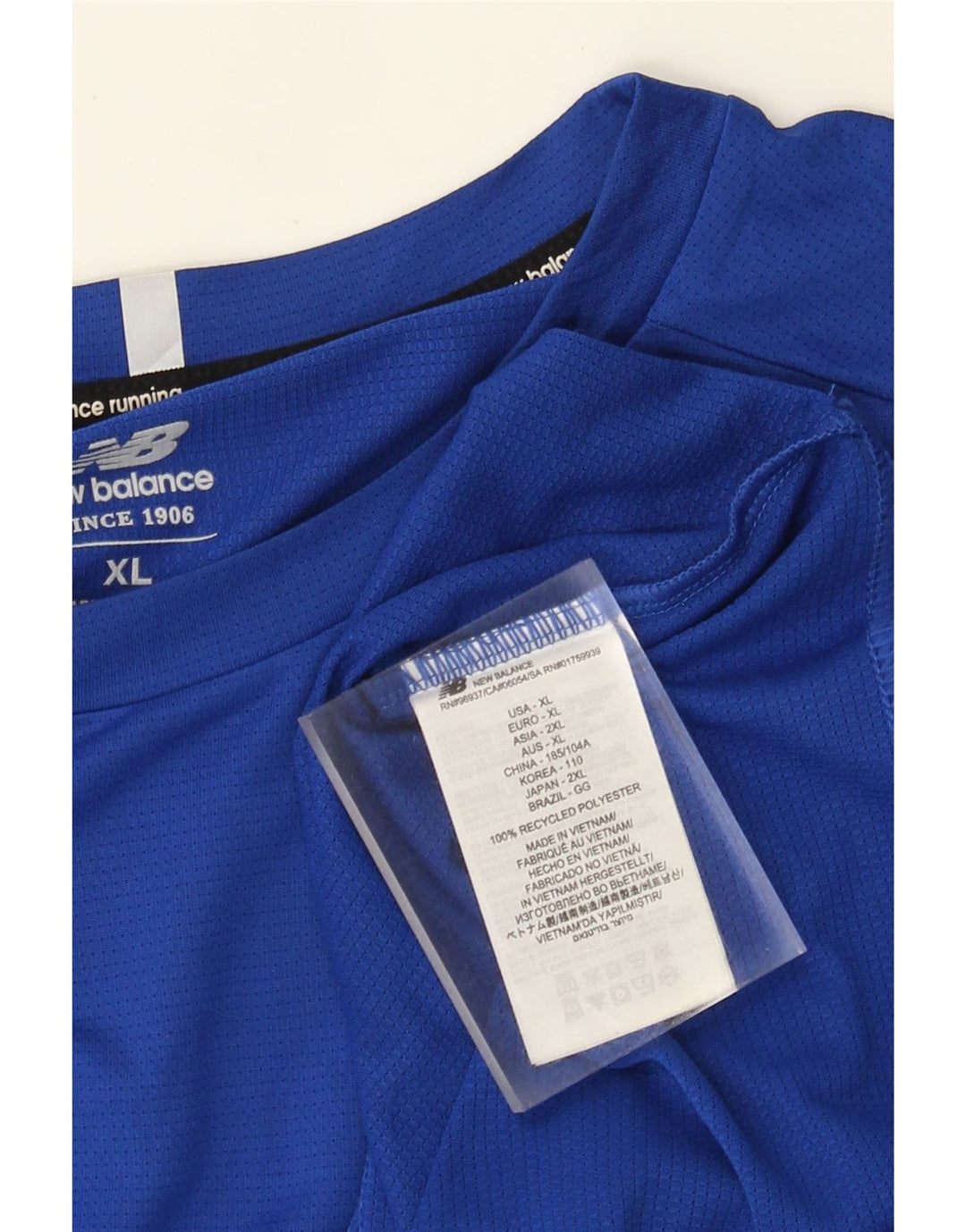 NEW BALANCE Herren T-Shirt Top XL Blau Polyester