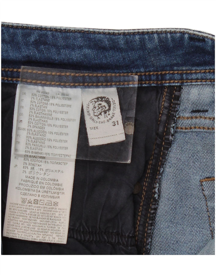 Diesel Herren Straight Jeans W31 L33 Blaue Baumwolle