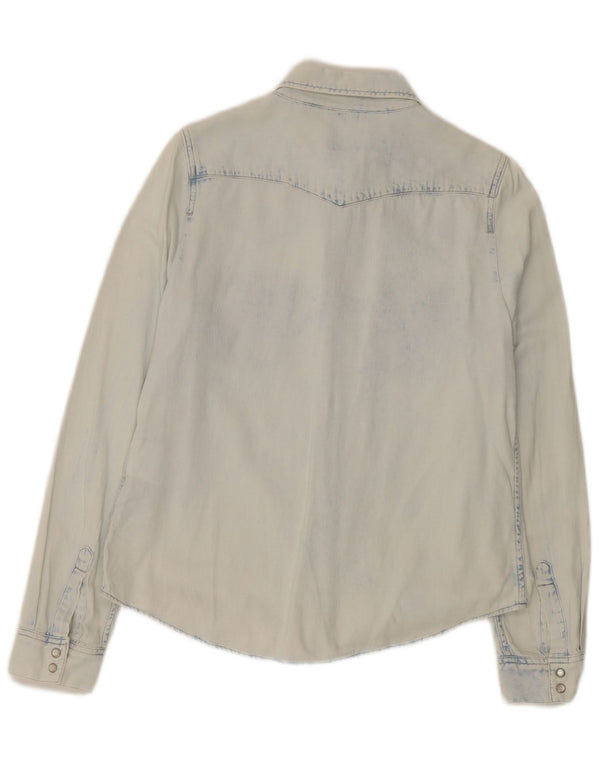 Levi's Damen-Jeanshemd mit klassischer Passform, UK 14, mittelblaue Baumwolle