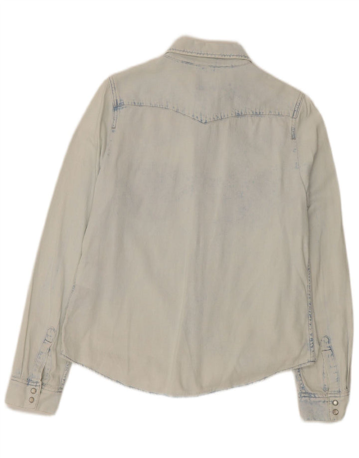 Levi's Damen-Jeanshemd mit klassischer Passform, UK 14, mittelblaue Baumwolle