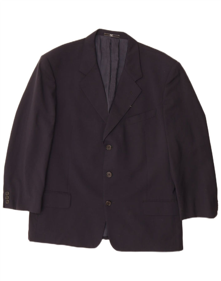 Valentino Herren-Blazer mit 3 Knöpfen, Gr. 40, Marineblau