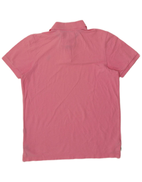 Abercrombie & Fitch Herren-Muskel-Poloshirt XL aus rosa Baumwolle