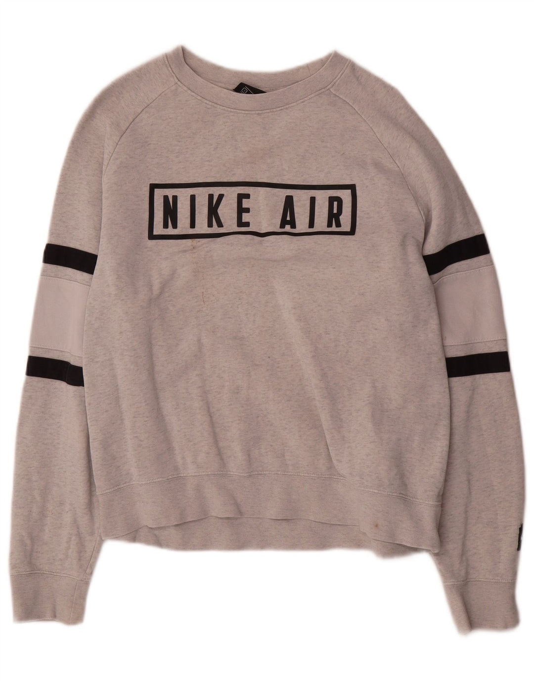 Nike Damen-Sweatshirt in Übergröße, Gr. 10, Größe S, grau gefleckte Baumwolle