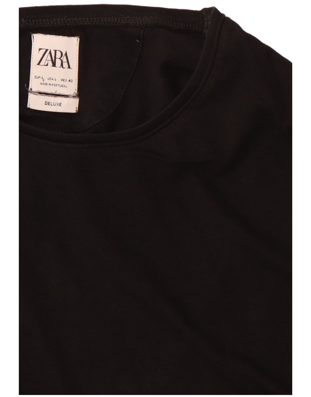 Zara Herren T-Shirt Top Large Schwarz
