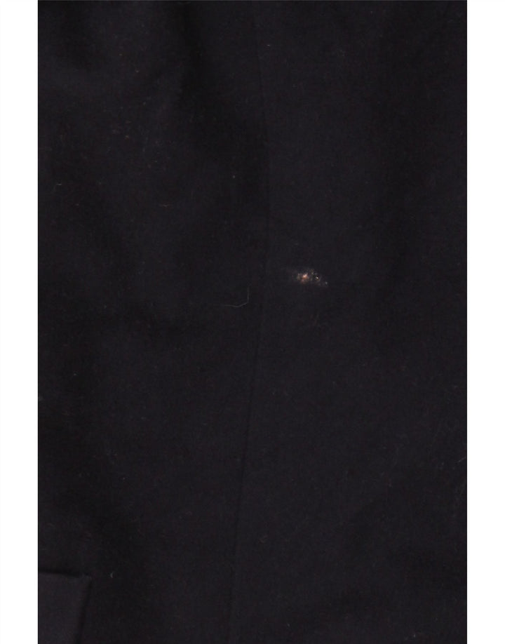 Jaeger Damen Zweireihige Blazerjacke UK 6 XS Marineblaue Schurwolle
