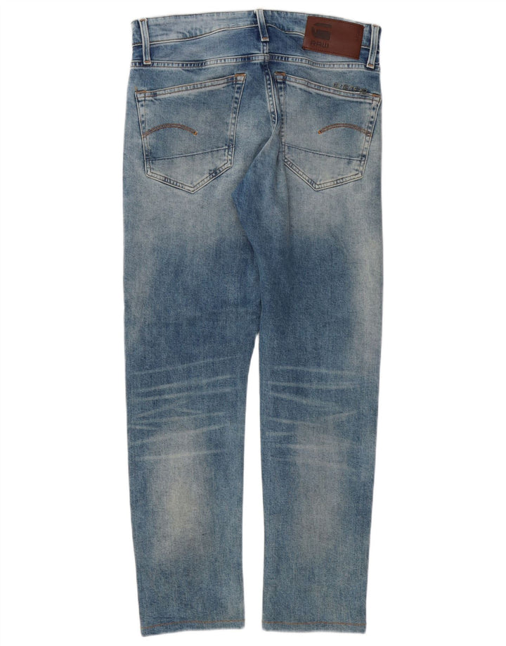 G-Star Herren 3301 Slim Jeans W29 L29 Blaue Baumwolle