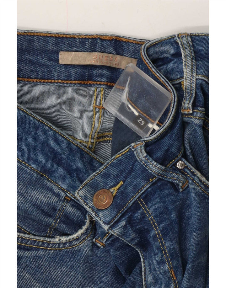 Guess Damen Skinny Jeans W29 L29 Blau